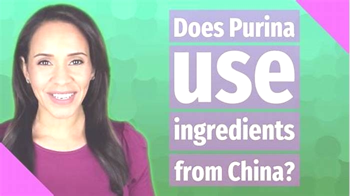 Does Purina use ingredients from China?