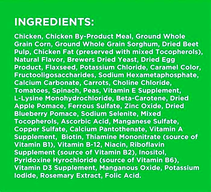 What are the ingredients in IAMS dog food