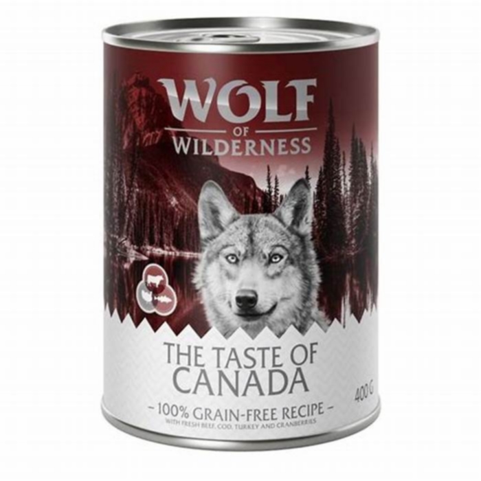 What are the ingredients in Wolf of Wilderness taste of Canada?