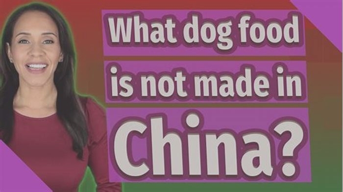 Which dog foods are not made in China